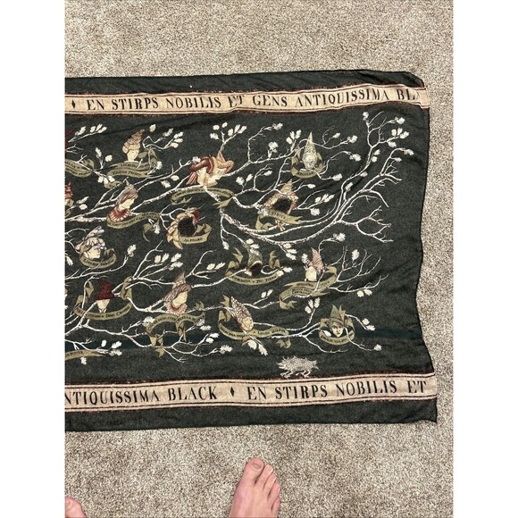 Harry Potter Hogwarts Sirius Black Family Tree Tapestry Scarf Loot Crate - Picture 5 of 8
